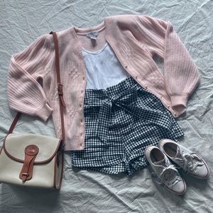 Victoria Jones Medium 80s Pink Fuzzy Cardigan